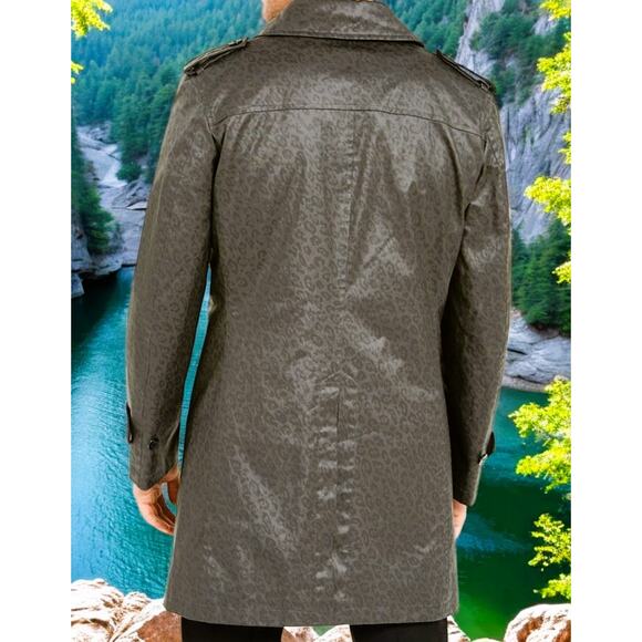 Men Tallia's Lined Raincoat Med Weight Size-M (Reg: $500) - Picture 3 of 6
